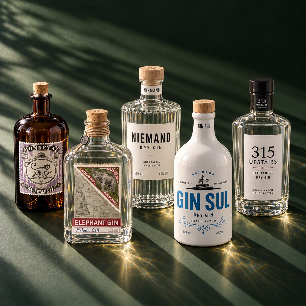 Die 5 besten Gins aus Deutschland