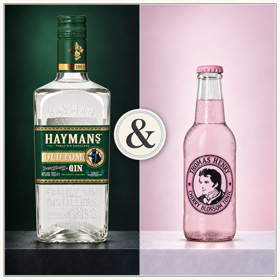 Hayman's Old Tom Gin & Thomas Henry Cherry Blossom Tonic (2/5)