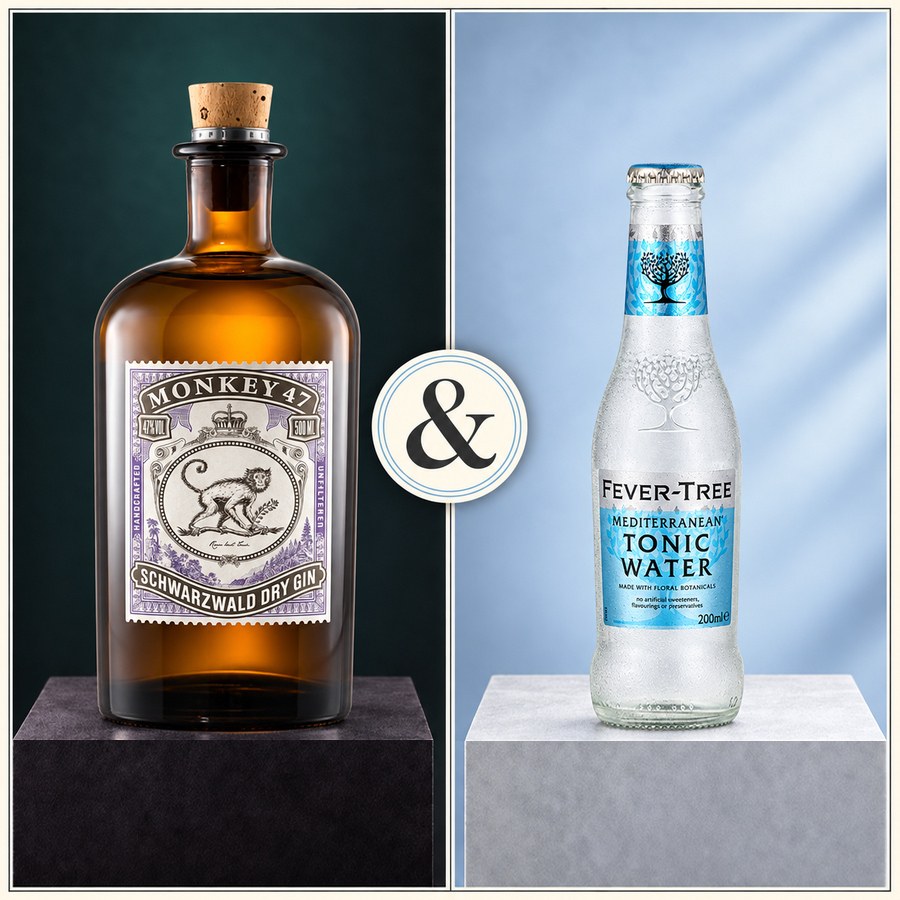 Monkey 47 Dry Gin & Fever-Tree Mediterranean Tonic Water (3/5)