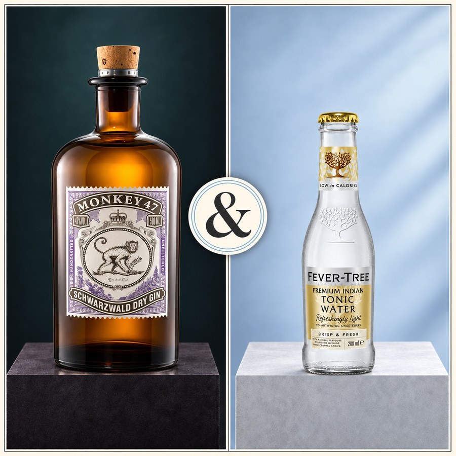 Monkey 47 Dry Gin & Fever Tree Premium Indian Tonic Water (5/5)