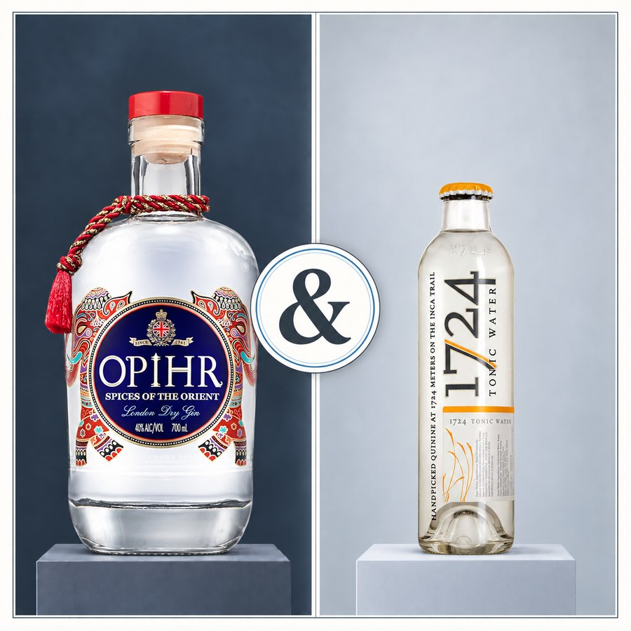 Opihr London Dry Gin & 1724 Tonic Water (3/5)