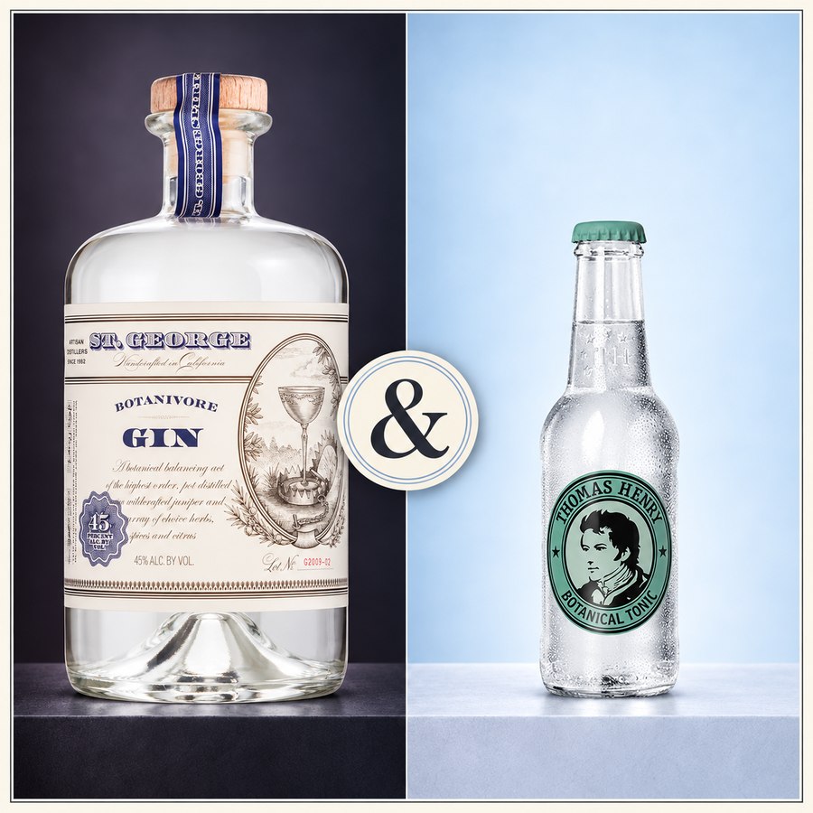 St. George Botanivore Gin & Thomas Henry Botanical Tonic (5/5)